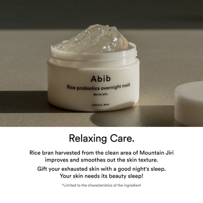 Abib Rice Probiotics Overnight Mask Barrier Jelly