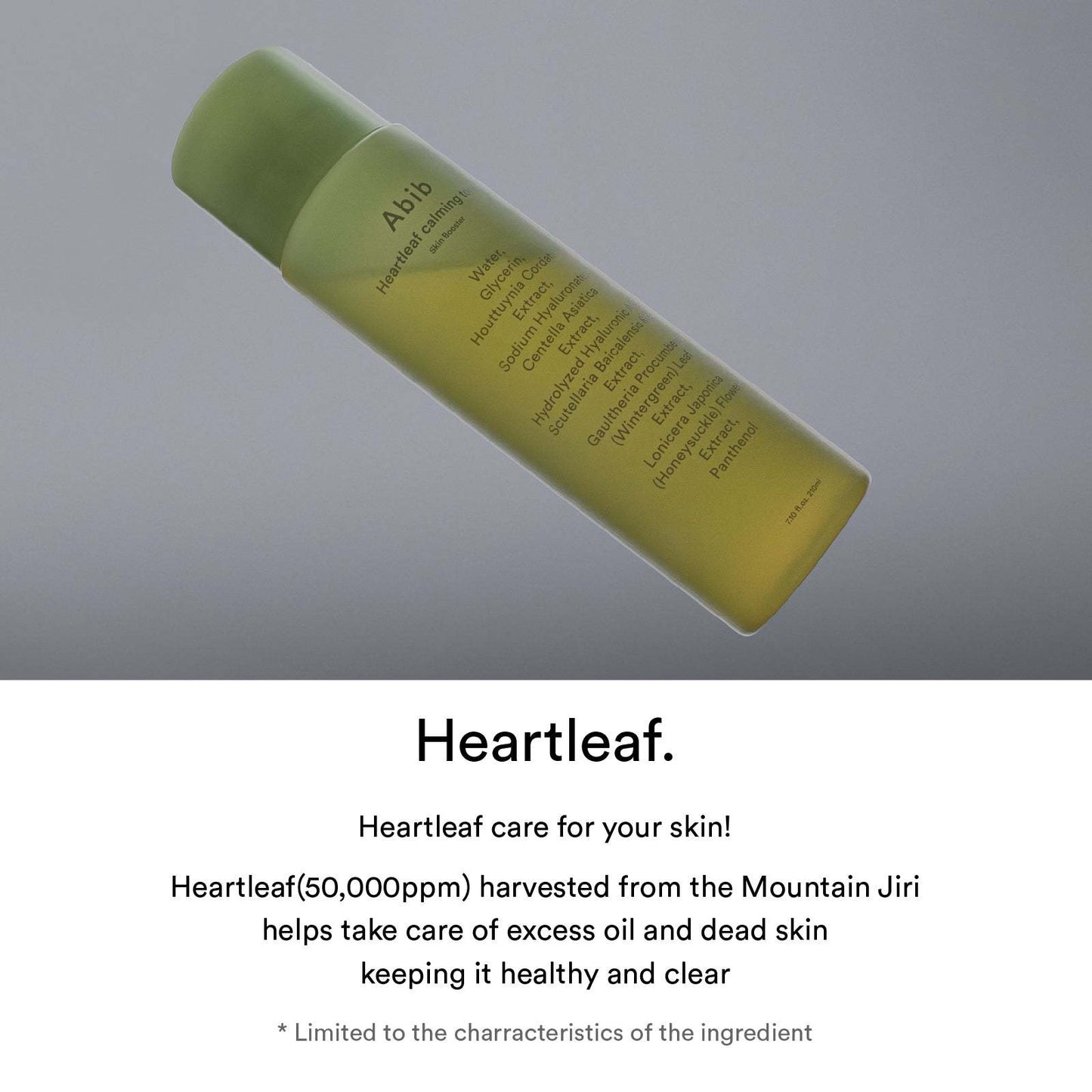 Abib Heartleaf Calming Toner Skin Booster